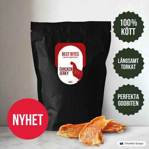 Kyckling Jerky (För matsmältning + muskler) - Best Bites